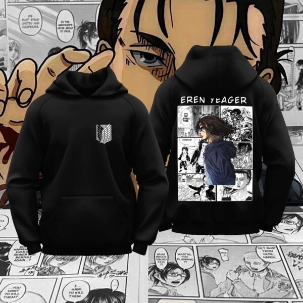 Hoodie Eren Yeager (Attack On Titan)