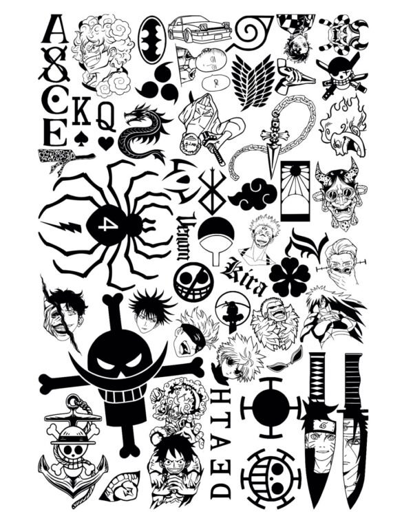 Pack Tattotage Anime